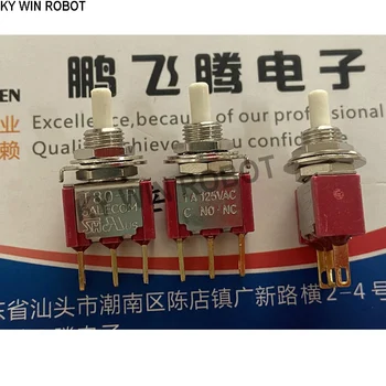 1 ADET Tayvan Xinghan T80-P kendini sıfırlama küçük düğme geçiş anahtarı 3 ayak dikey kilit düğmesi olmadan P8701-FBR-E-H