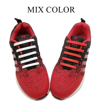 14 Adet / takım Silikon Elastik Ayakkabı Dantel Moda Koşu Hiçbir Kravat Ayakabı Tüm Sneakers Fit Kayış