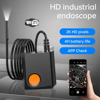2 K HD 1080 P WIFI Endoskop CMOS Borescope Muayene Otoskop Kamera Dijital Mikroskop