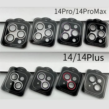 20 adet/grup Renkli Kamera Lens Temperli Cam Koruyucu Kapak İphone 12 11 13 14 15 Pro max 14 15 Artı