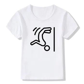 2021 Çocuk Baskı Parkour Hipster T-shirt O-boyun Kısa Kollu Yaz Erkek ve Kız Hip Hop Serin Streetwear Tees Tops T Gömlek