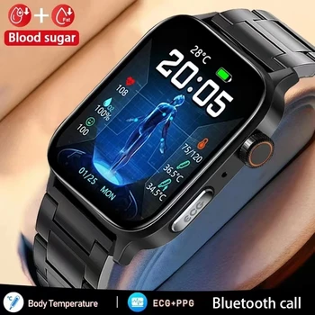 2023 Yeni GT22 Yeni erkek Akıllı İzle PPG+EKG 1.85 inç Tam Dokunmatik HD Ekran IP67 Su Geçirmez Bluetooth Çağrı Akıllı Saatler için