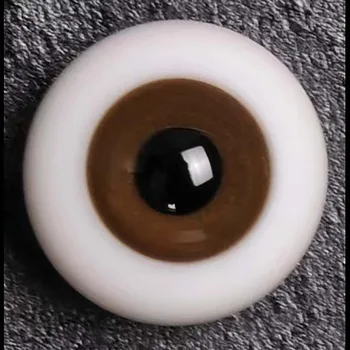 24mm Cam Gözler Kahverengi Küresel Göz Bebek Kahverengi Gözler Hareketli Saf Yuvarlak Göz Küresi Bebek Oyuncak Aksesuarları İçin Itwotwo BJD Bebek