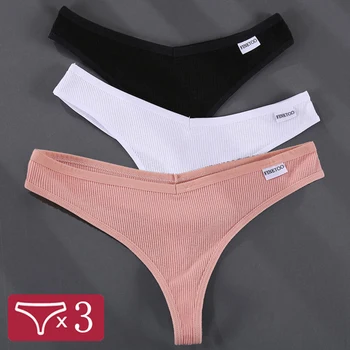 3 Adet / takım G-string Külot Pamuk kadın İç Çamaşırı Seksi Külot Kadın Külot Tanga Düz Renk Pantys İç Çamaşırı M-XL Tasarım