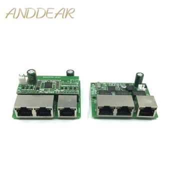 3-port Gigabit POEswitch modülü yaygın olarak kullanılan LED hat 3 port 10/100m iletişim POEport mini anahtar modülü PCBA Anakart