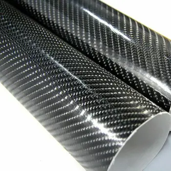 30cm x 152cm 7d karbon fiber çıkartmalar Çamurluklar Kapı kolları lastik jantlar egzoz boruları Pano direksiyon