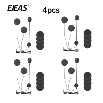 4 adet EJEAS V6 / V4 artı / PRO Motosiklet İnterkom İnterphoneVnetphone İnterkom Aksesuarları 3.5 mm Jack Tak Kulaklık Stereo Takım Elbise