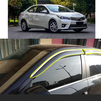 Araba Sticker Plastik pencere camı Rüzgar Visor Yağmur / Güneş koruyucu havalandırma TOYOTA COROLLA Altis İçin 11th 2014 2015 2016 2017 2018 2019