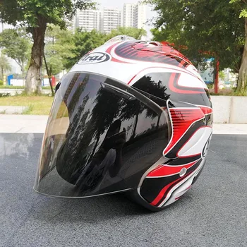 Açık Yüz Yarım Kask SZ-Ram3 Pedrosa Samurai Motosiklet Kask Sürme Motokros Yarışı Motosiklet Kask
