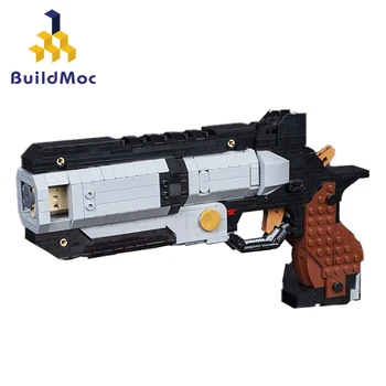 Buildmoc Oyunları 2 Wingman Tabanca Askeri atıcılık Silah Modeli Yapı Taşları Montaj Dıy Modeli Kitleri Oyuncaklar Çocuklar İçin