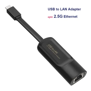 C tipi USB ethernet adaptörü USB3. 0 to RJ45 Dongle Gigabit LAN ağ kablosu Mac Dizüstü PC için Siyah USB 3.0 LAN kartı