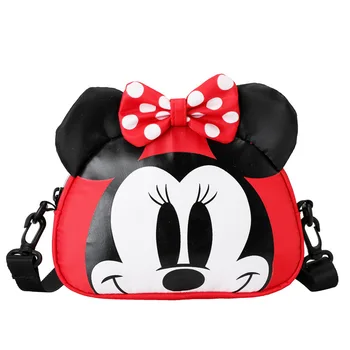 Disney Mickey Mouse omuzdan askili çanta Erkekler ve Kızlar için Crossbody Çanta Çanta Sevimli Karikatür Baskı Aksesuarı Gözlük Çantası Çocuklar için