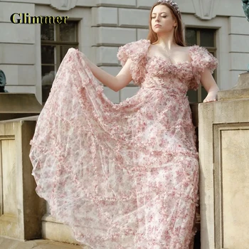 Glimmer Pastrol Kısa Kollu Abiye Örgün Balo Abiye Özelleştirilebilir Renkler Abendkleider Vestidos De Gala Kadınlar İçin 2023