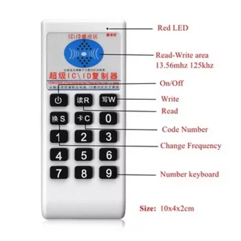IC KİMLİK Teksir NFC 5 Frekans Programcı El RFID Akıllı kart okuyucu 13.56 Mhz UID Etiket Yazıcı 125KHz T5577