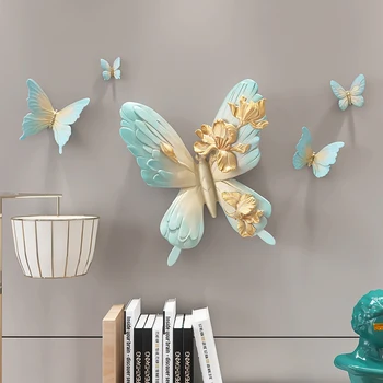 Işık lüks kelebek duvar dekorasyon 3D TV arka plan duvar dekorasyon kolye oturma odası kanepe yatak odası odası duvar süslemeleri