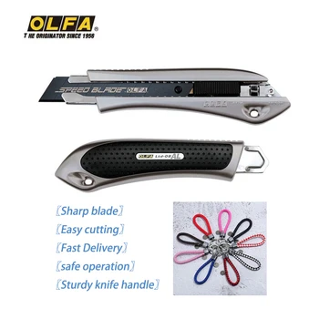 Japonya OLFA LTD - 08 18mm siyah bıçak LTD-AL-LFB otomatik kilitleme büyük sanat bıçağı endüstriyel bıçak, karton, duvar kağıdı ve Kağıt Kesimlerinin keskin kesimi için uygundur, elektrikçi, marangozluk inşaatı,