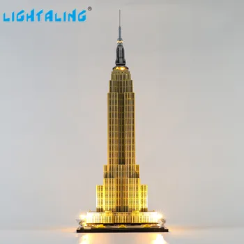 Lightaling led ışık Kiti 21046 Mimari Empire State Blok Seti (Dahil DEĞİL Model) tuğla Oyuncaklar Çocuklar için