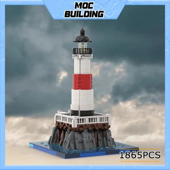 MOC Yapı Taşı Deniz Feneri Giriş TheHarbour Teknik Tuğla DIY Monte Model Oyuncak Tatil Hediyeler
