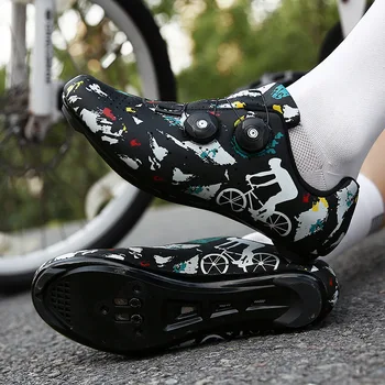 MTB Yol Bisikleti ayakkabıları Kadın Bisiklet Ayakkabı Erkekler Moda Sneakers Cleat kaymaz Dağ Bisikleti Ayakkabı Bisiklet Ayakkabı Zapatillas