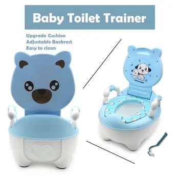 Mavi Çocuklar Bebek lazımlık tuvalet eğitimi koltuğu Yürümeye Başlayan Taşınabilir Güzel Tuvalet Koltuk Tabure Sandalye [P / N ET-BABY003-BLUE]