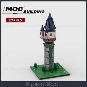 Modüler Peri Masalı dünya Moc Yapı Taşları Prenses Kulesi DIY Montaj Teknolojisi Tuğla Kale Oyuncaklar vitrin modeli Hediye