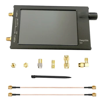 SWR Metre VHF UHF Anten Analizörü 4.3 İnç IPS LCD + Metal Kasa + Pil Yok RF Demo Kiti