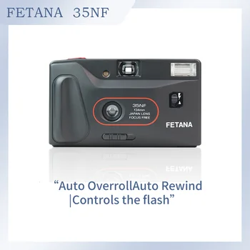 Yeni FETANA Film Kamera 35NF Yeniden Kullanılabilir Tek Kullanımlık Değiştirilebilir Film kamera flaşı 135 Film Kamera Sabit Nokta Kamera