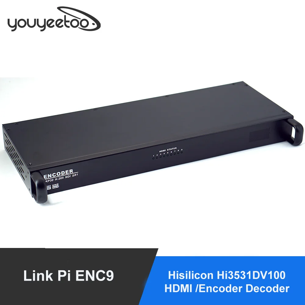 Bağlantı Pı ENC9 Hisilicon Hi3531DV100 HDMI / Kodlayıcı Dekoder HD H. 265 + smartP AVBR / RTMP / ONVIF / HLS / Canlı Yayın YouTube, Facebook