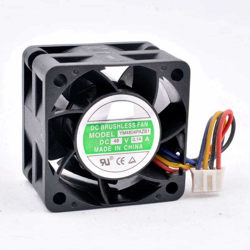 YM4804PAZB1 4cm 40mm fan 40x40x28mm DC48V 0.14 A 4 satır Büyük hacimli soğutma fanı sunucular için uygun