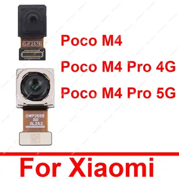 Ön Selfie Arka Birincil Kamera İçin Xiaomi Pocophone POCO M4 M4 Pro 5G Büyük Arka Ana Küçük Ön Bakan kamera kablosu Kablo Parçaları